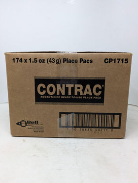 Contrac Place Packs sealed pacs protect bait freshness for reliable rodent control.