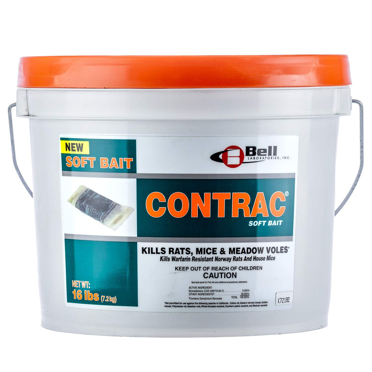 Contrac Soft Bait packaging on display for commercial rodent management.