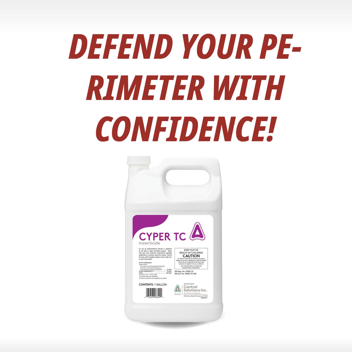 Control Solutions Cyper TC exterior protection around foundations and porches.