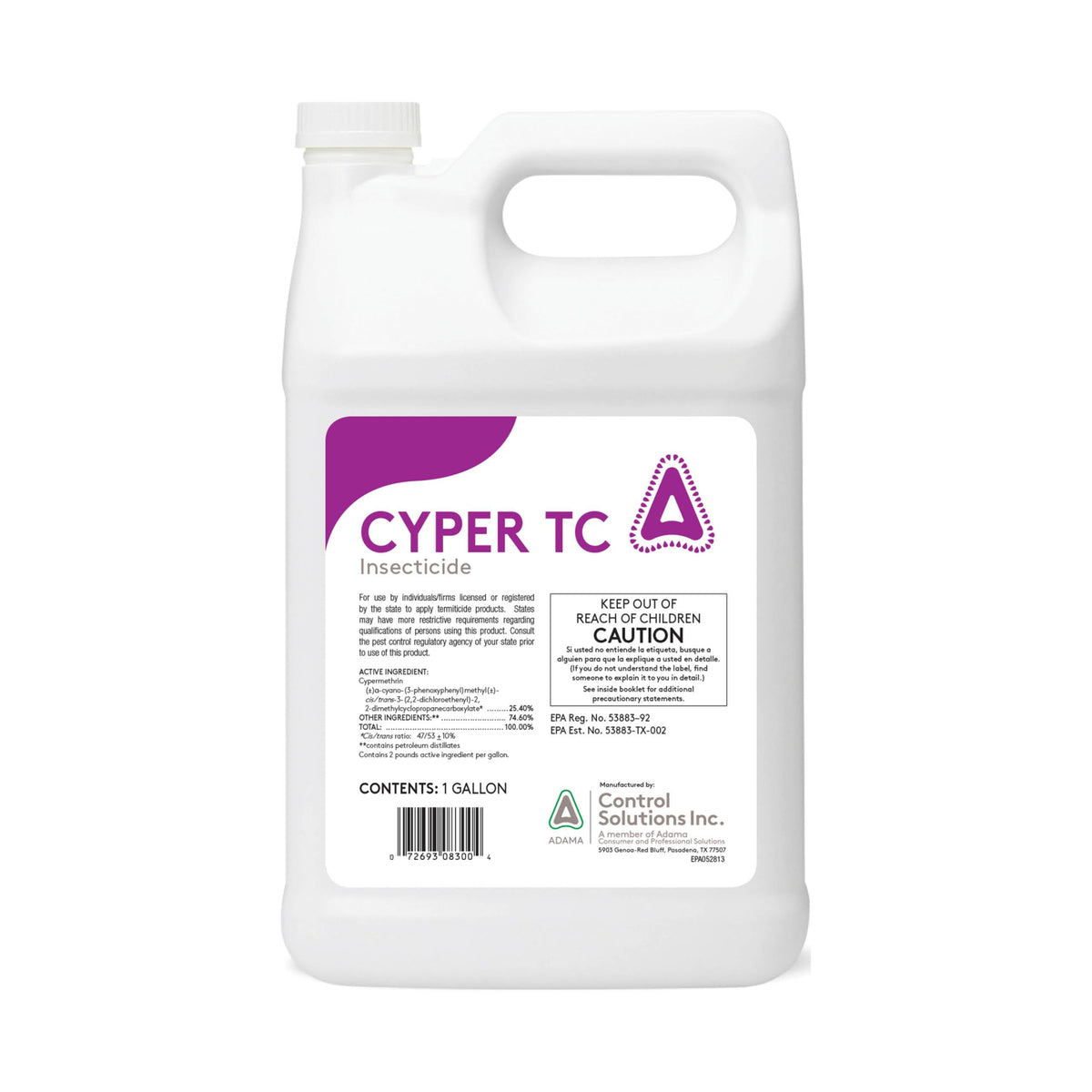 Control Solutions Cyper TC Termite bottle ready for pre-construction application to form a termite barrier.