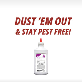 D-Fense Dust provides residual protection up to eight months when left undisturbed.