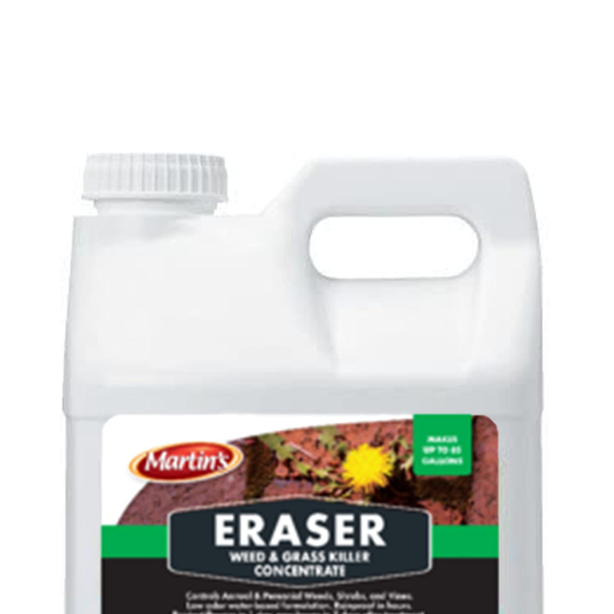Control Solutions Eraser A/P weed killer spray application showing broad-area post-emergence control.