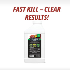 Glyphosate-based Eraser in garden setting