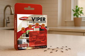 Martins Viper EC spray action for targeted outdoor pest control