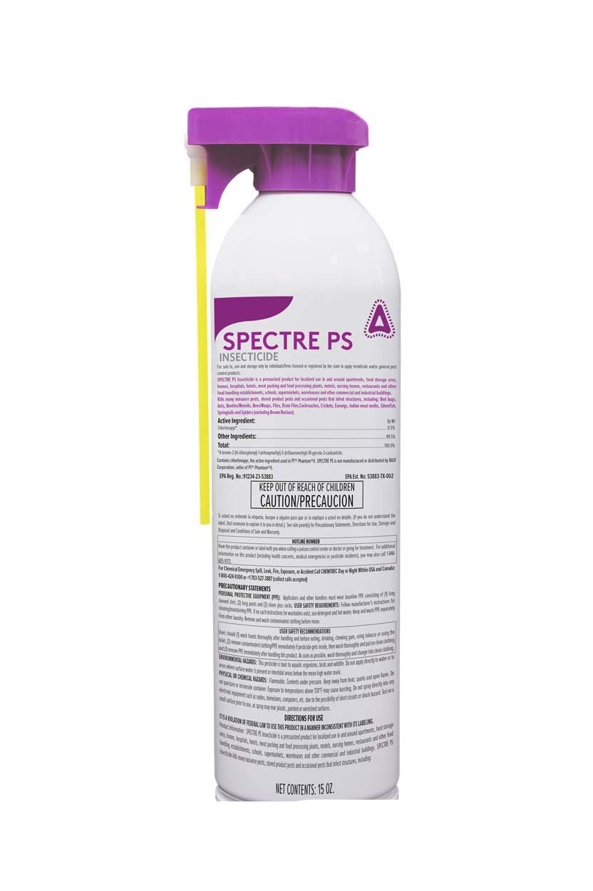 Control Solutions Spectre PS aerosol can for quick indoor or outdoor pest control.