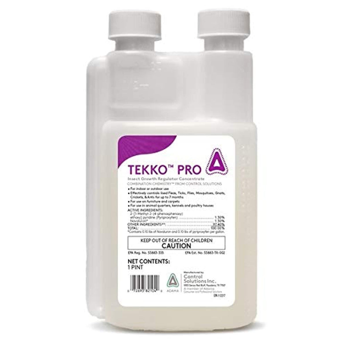 Control Solutions Tekko Pro 16oz bottle used indoors and outdoors to disrupt pest development.
