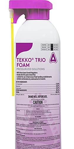 Control Solutions Tekko Trio Foam bottle pour for effective pest growth regulation.