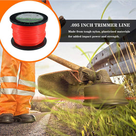 Convit .095 nylon line material highlighting round profile for durability.