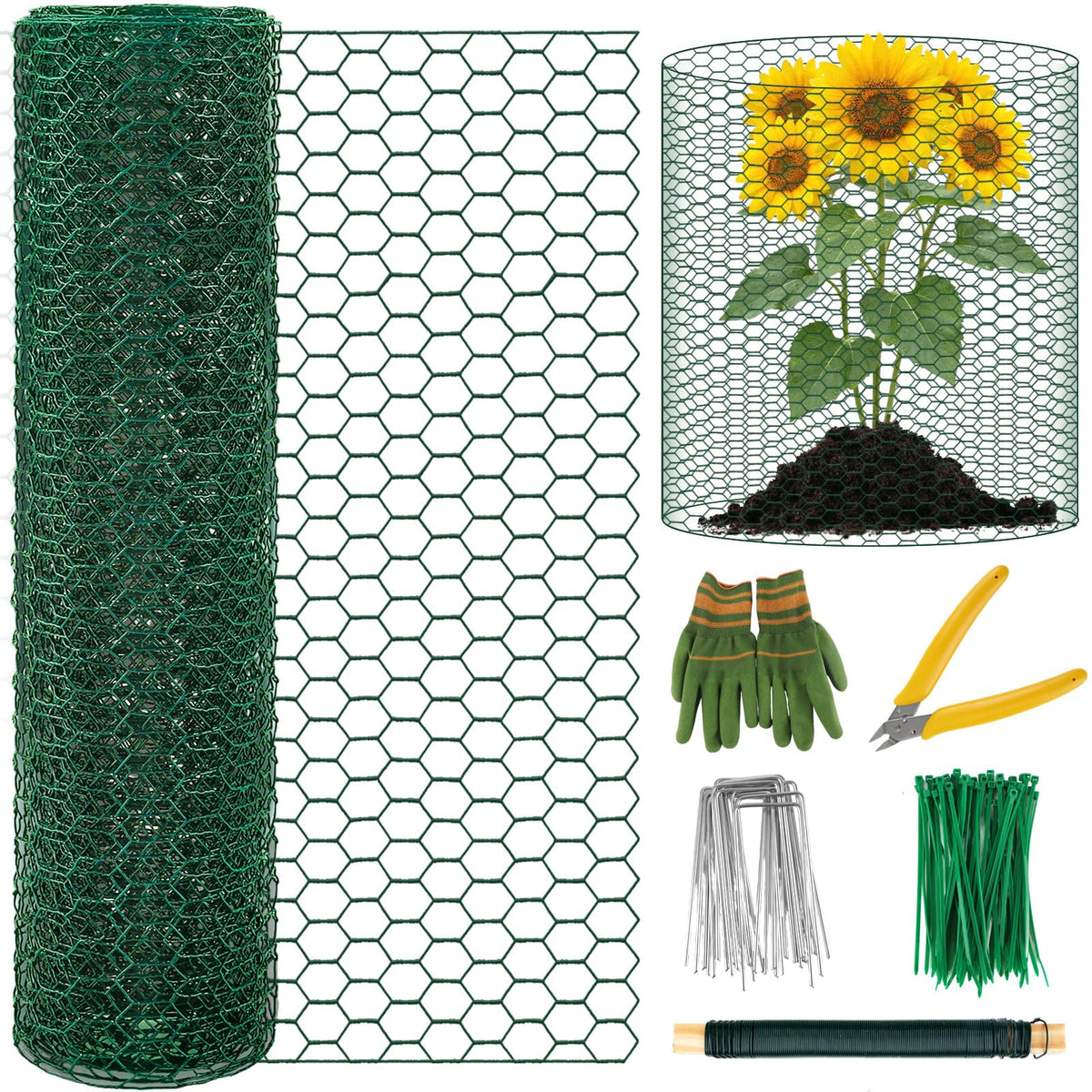Convivium plant protectors free-cut mesh roll shields outdoor plants while allowing airflow
