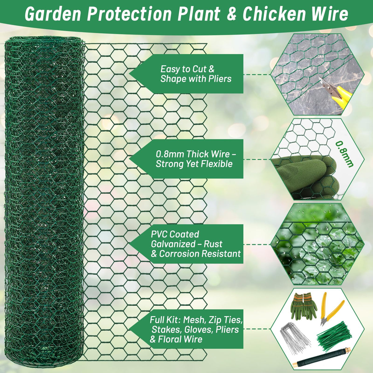 Convivium included cut-resistant gloves and pliers aiding safe handling.