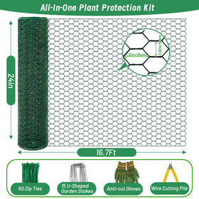 Convivium zip ties securing the mesh for a stable barrier