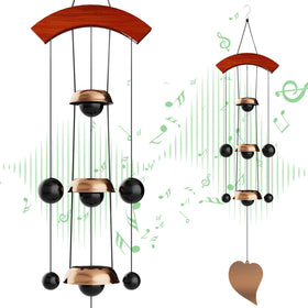 Coobest wind chime for patios and gardens adds year-round visual charm.