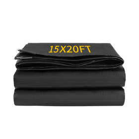 Coocure 15x20ft pond liner reinforced for durable koi pond installation.