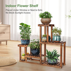 COOGOU plant stand in living room adds space-saving decor