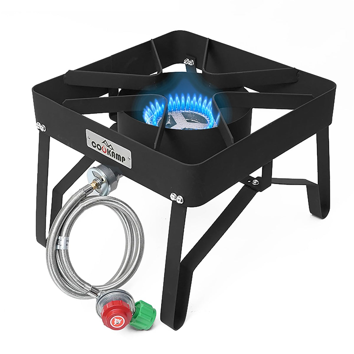 COOKAMP high pressure gas cooker front view for versatile outdoor meals