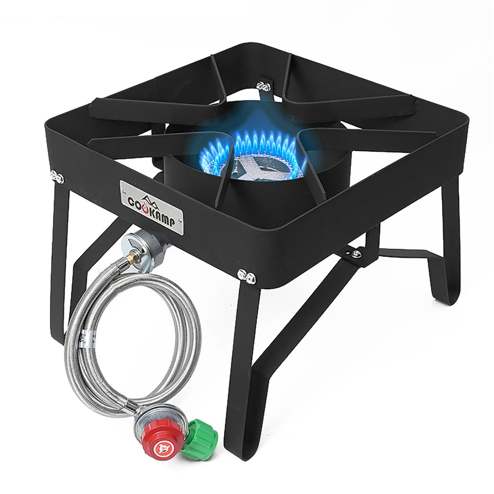 COOKAMP high pressure gas cooker front view for versatile outdoor meals