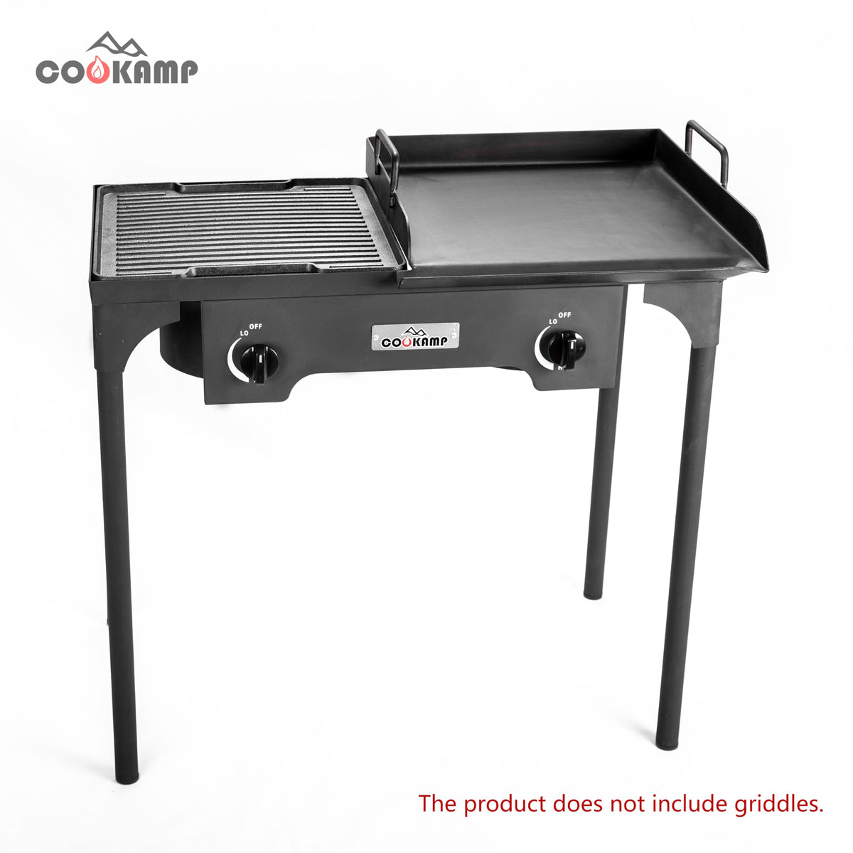 COOKAMP rugged heavy-duty metal construction built for durable camping use.