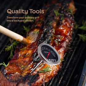 Cooking Gift Set stainless steel smoker box with durable construction.