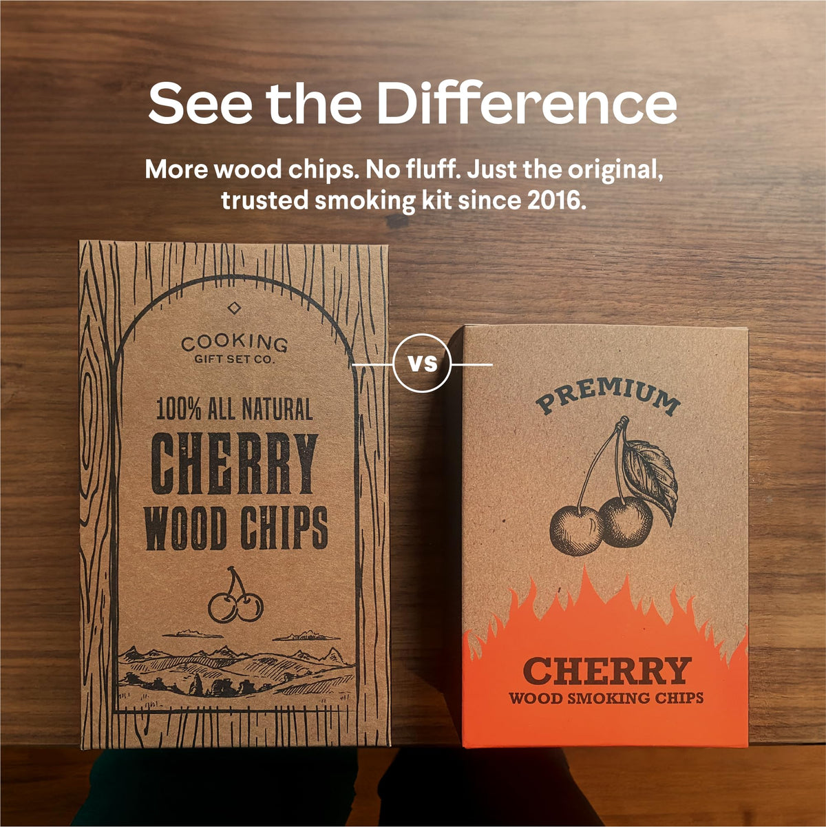 Cooking Gift Set hickory wood chips offer bold barbecue smoke.