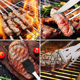 Cooking Coll 21-piece BBQ fork with strong tines for stable turning