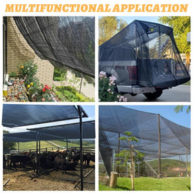 Cool Area shade cloth on patio provides shade and comfort during sunny days.
