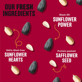 Cool Birds Cardinal & Crew seed blend close-up featuring black oil sunflower for high-energy feeding.