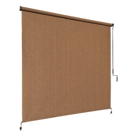 Coolaroo shade installed on a patio reduces glare while promoting airflow.