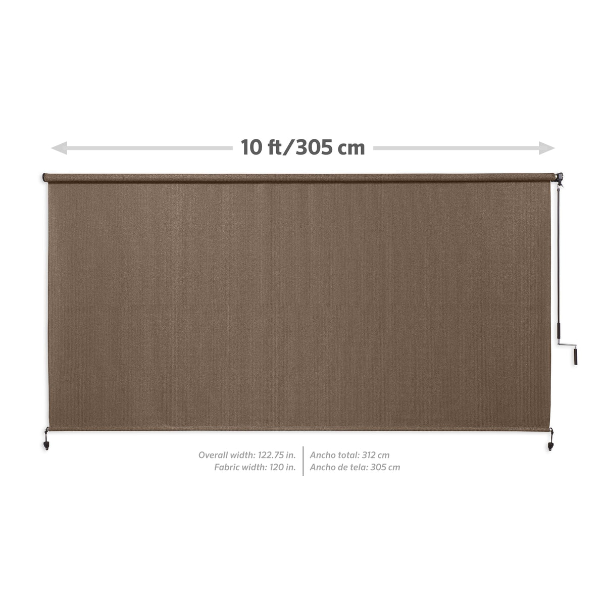 Shade mounted on a sunlit patio illustrating UV protection and airflow.