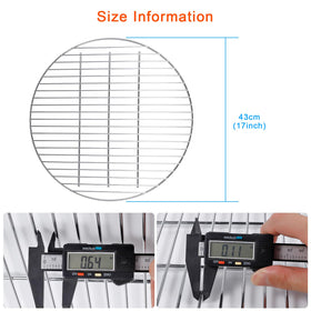 Coolbird iron wire grate highlighting durable construction and heat tolerance.