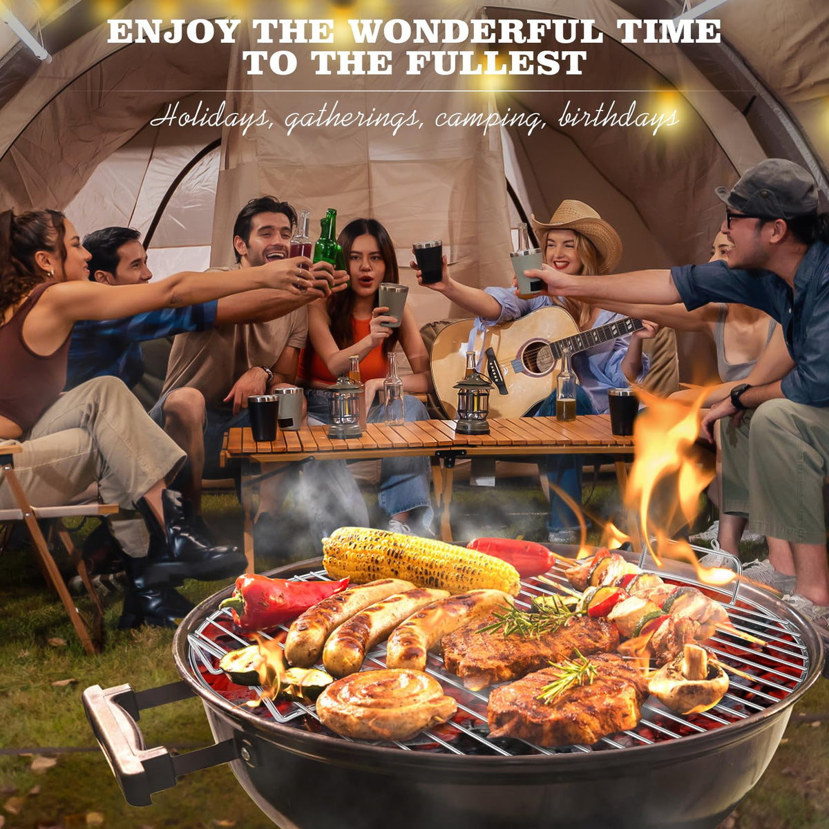 Coolbird packaging includes 1 replacement grate for grills.