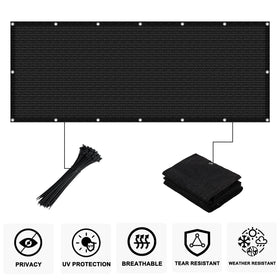 COOLBOYS outdoor fence mesh on balcony provides UV protection