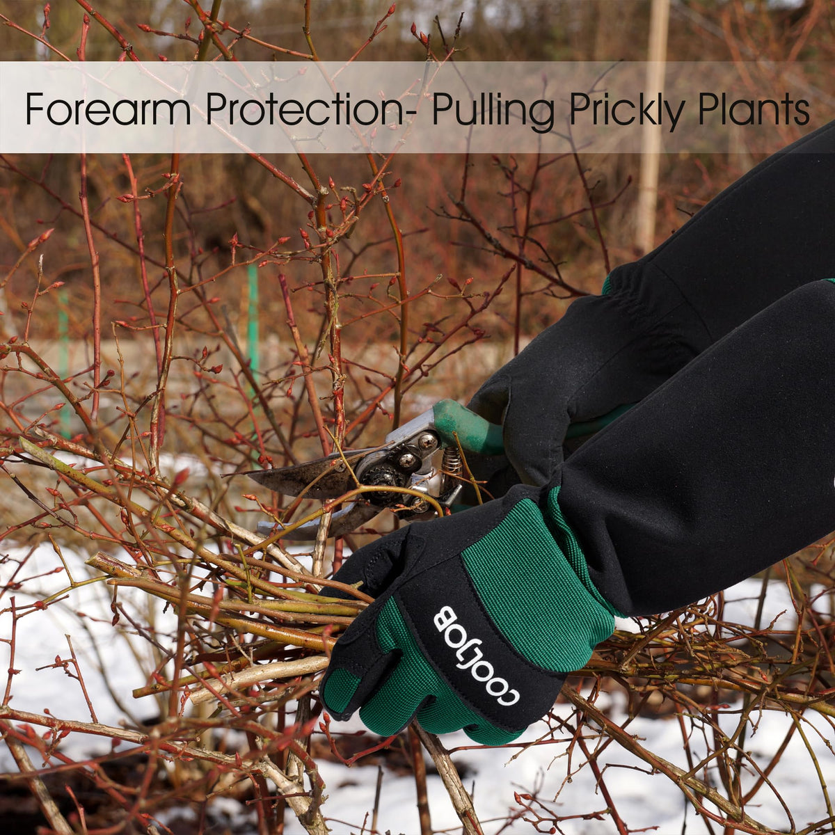 COOLJOB bright-pattern gardening gloves enhance visibility and style