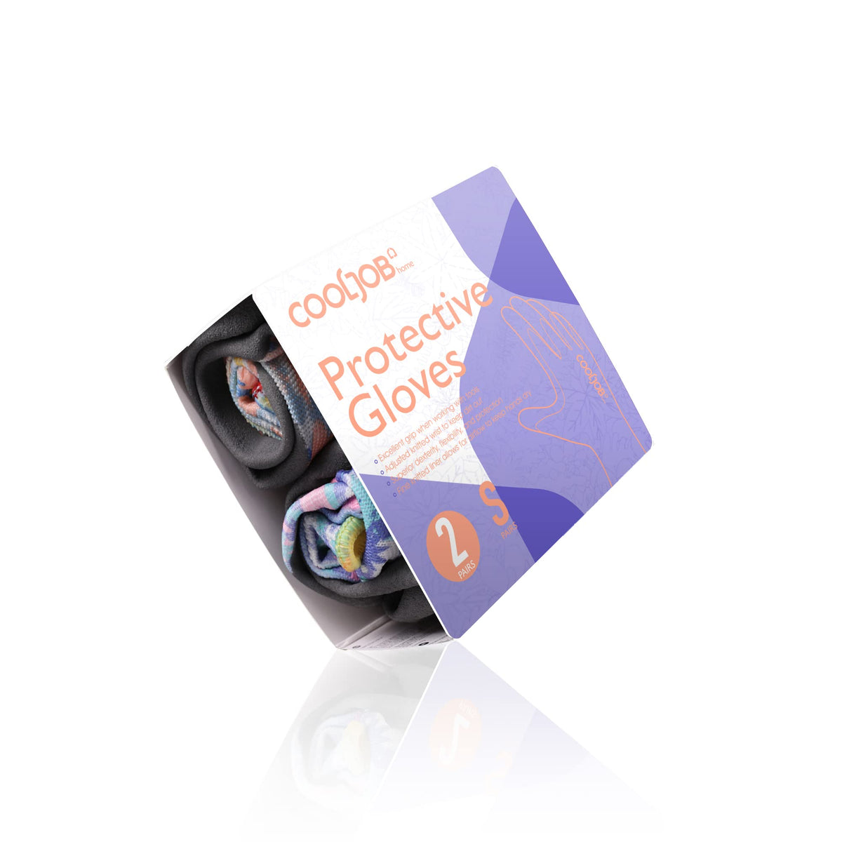 COOLJOB women's gloves with colorful design and flexible cuff for easy hand movement.