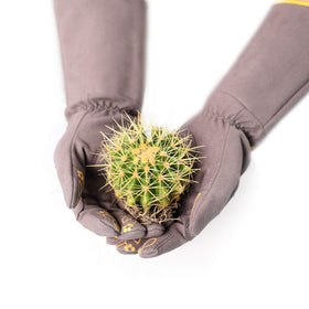 COOLJOB extended-cuff pruning gloves keep dirt out during thorny tasks.