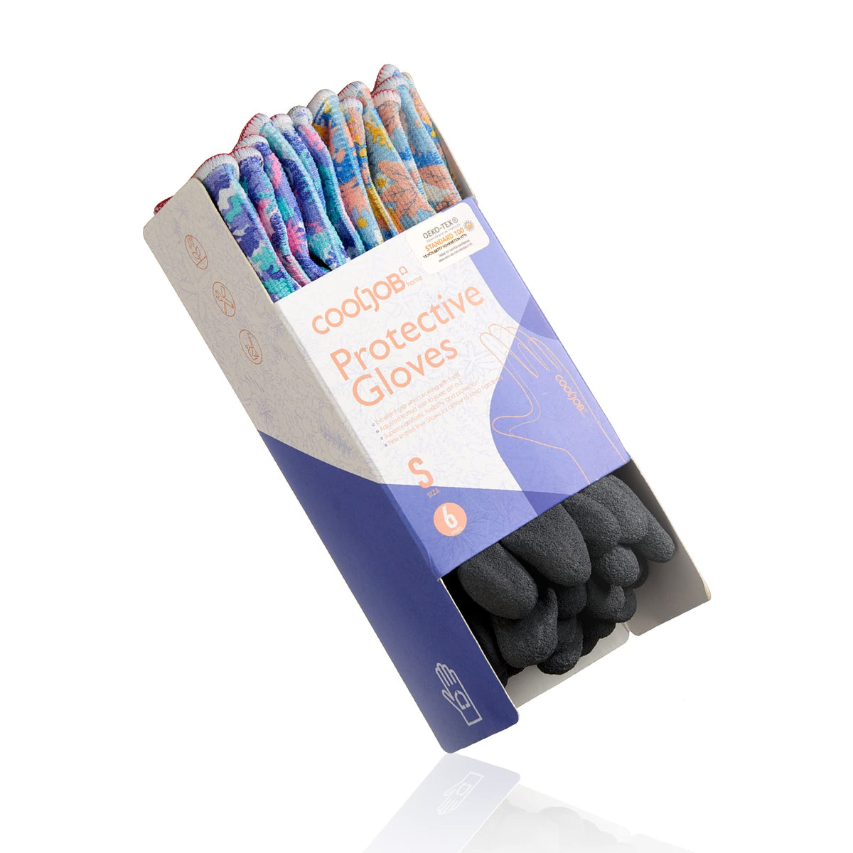 COOLJOB fingertip-protection gloves offer sturdy coverage for precise pruning and delicate planting.