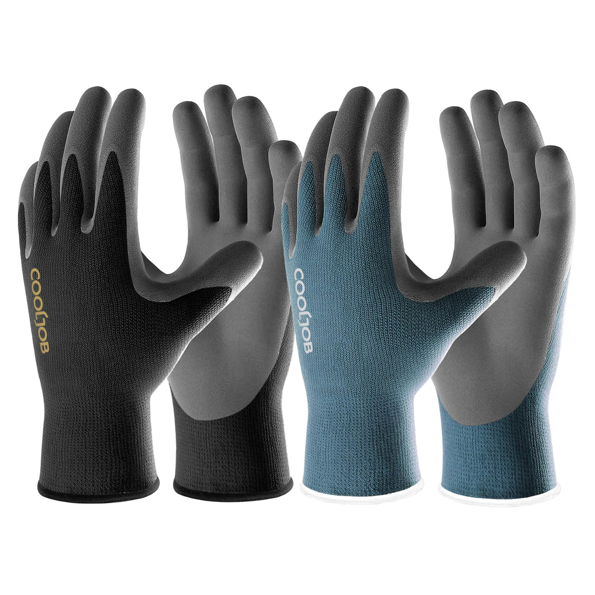 COOLJOB Gardening Gloves for Men with breathable nitrile coating for versatile outdoor tasks.
