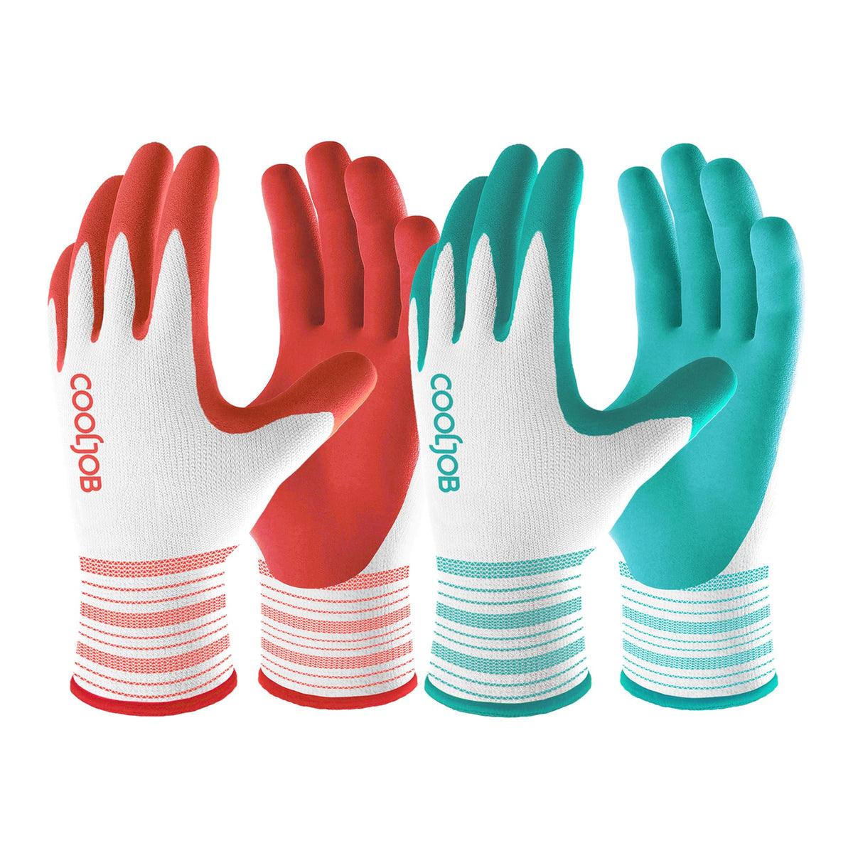 COOLJOB gardening gloves for women, front view, great for light yard tasks