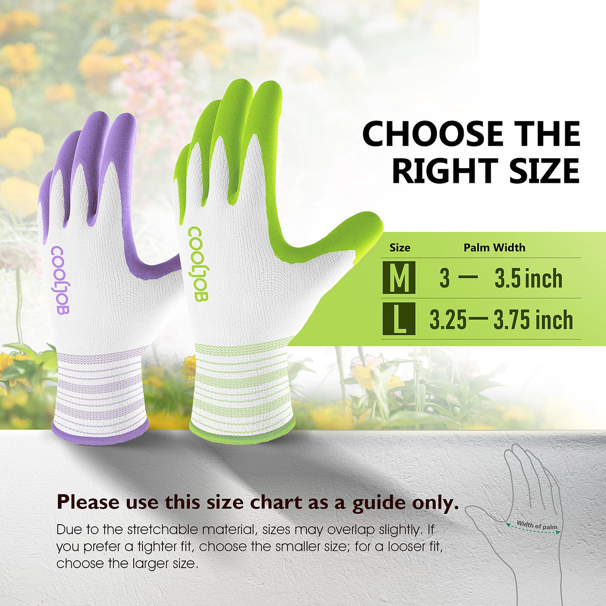 COOLJOB machine-washable gloves simplify cleaning after outdoor chores