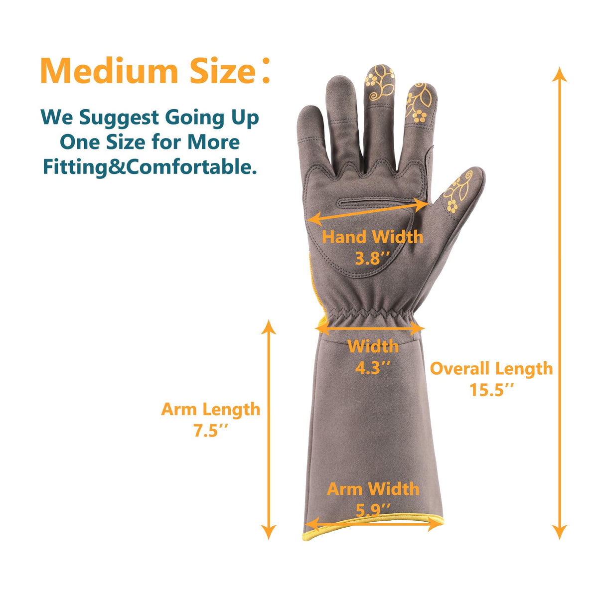 COOLJOB heavy-duty pruning gloves in bright yellow for high visibility.
