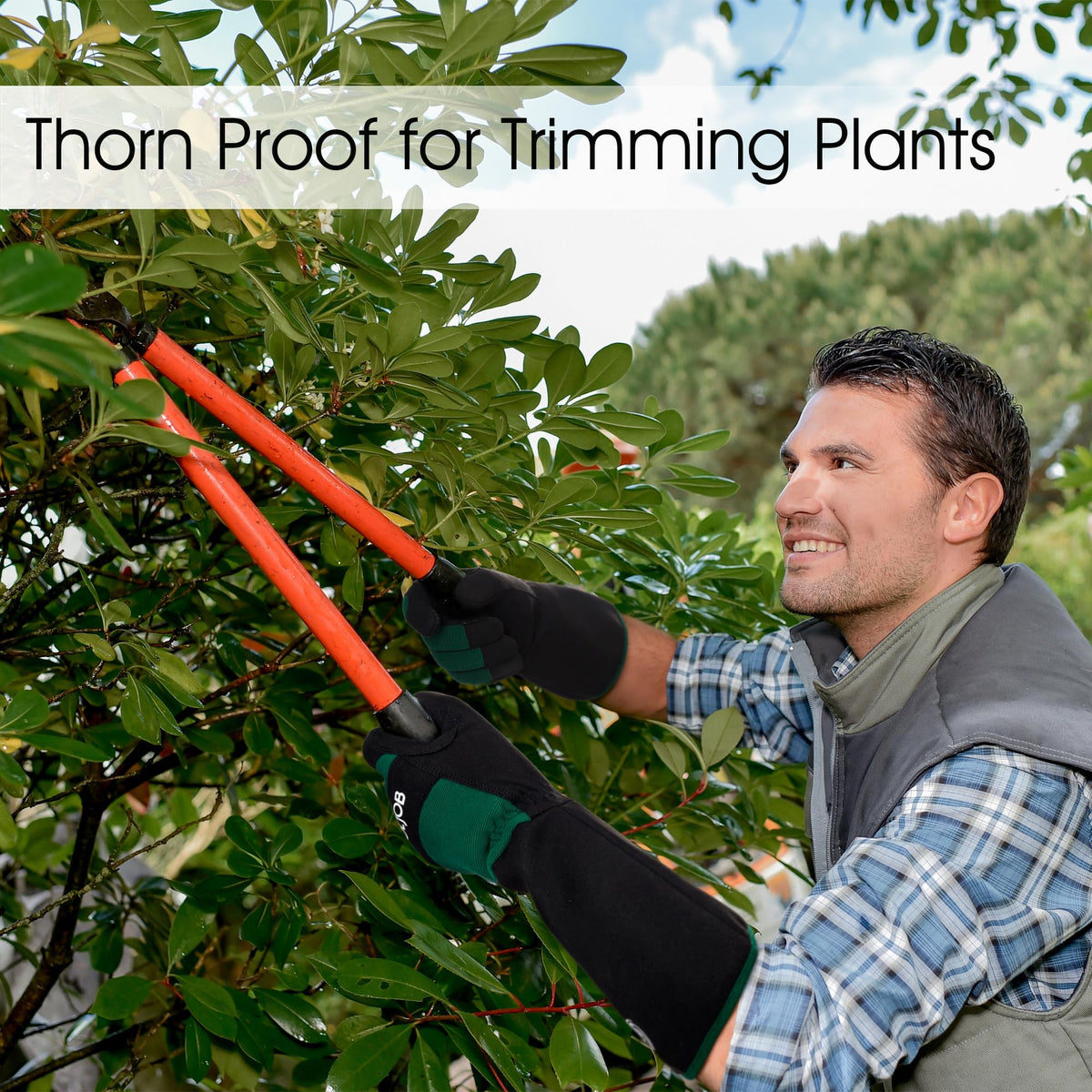 COOLJOB machine-washable garden gloves for easy cleanup after muddy work
