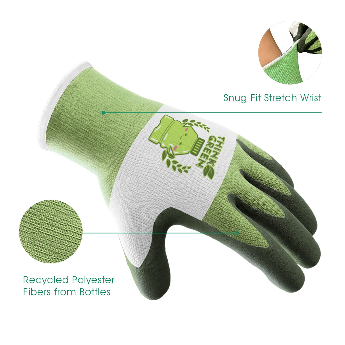 CoolJob ThinkGreen close-up shows dexterity for small hands while gardening