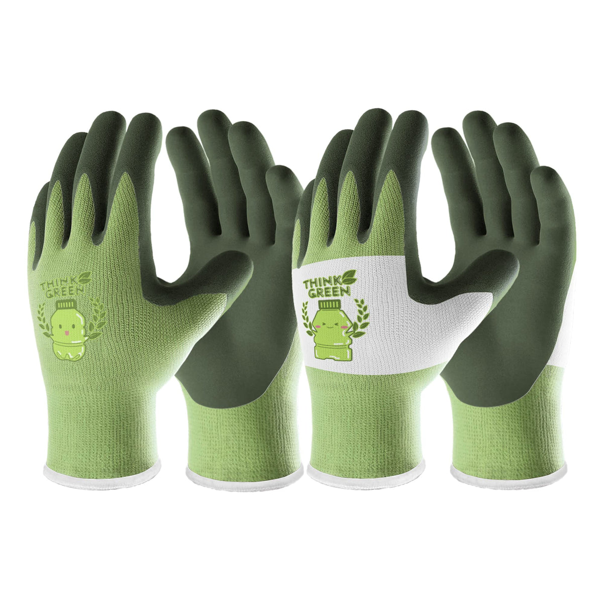 CoolJob ThinkGreen XXS gloves close-up grip for tiny gardeners