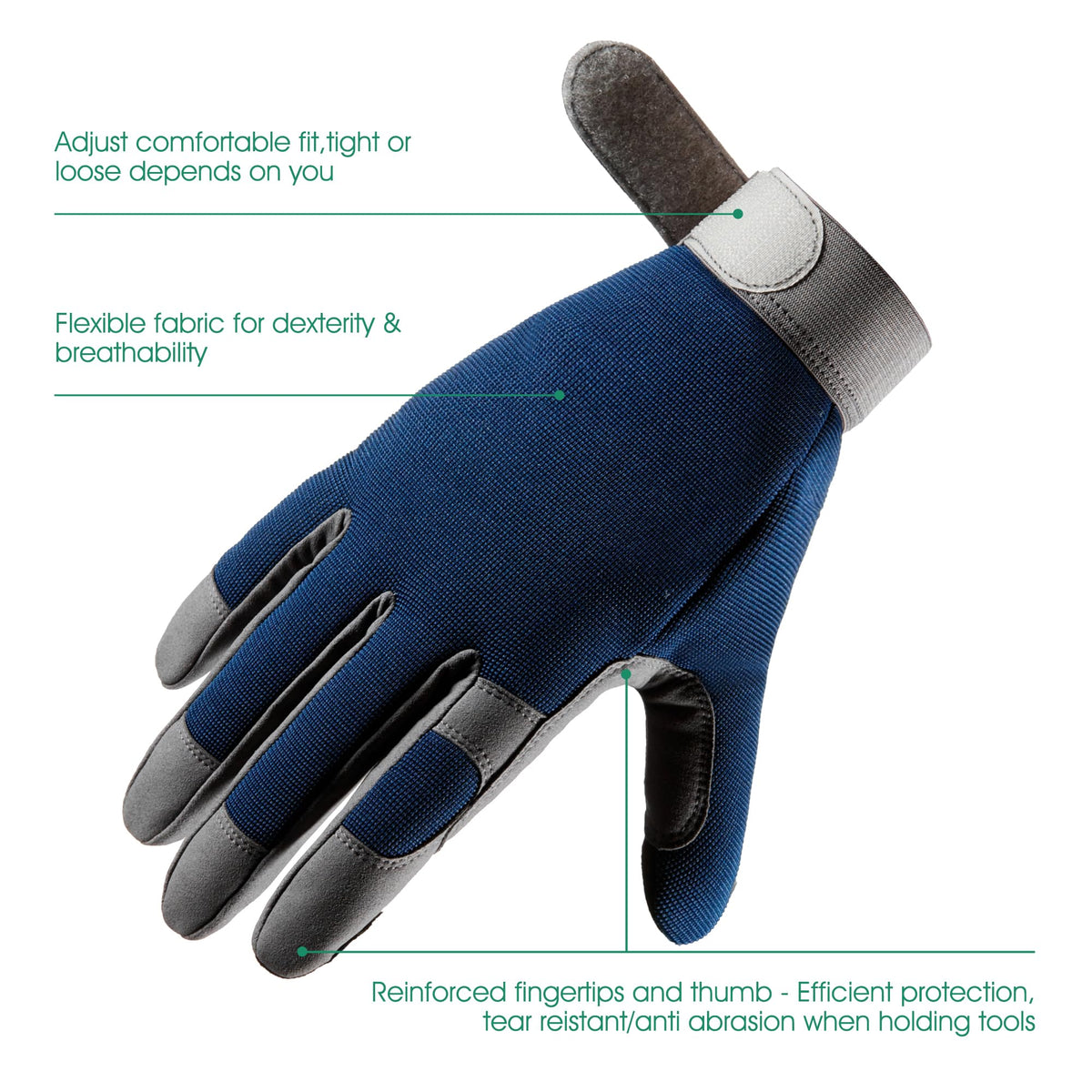 CoolJob touchscreen-friendly gloves allowing device use while gardening