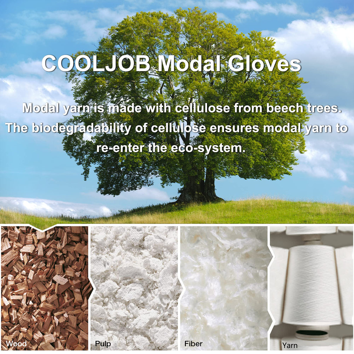 Extended cuff design protecting wrists during outdoor tasks