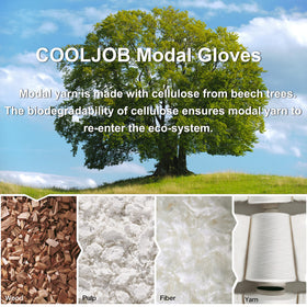 Extended cuff design protecting wrists during outdoor tasks