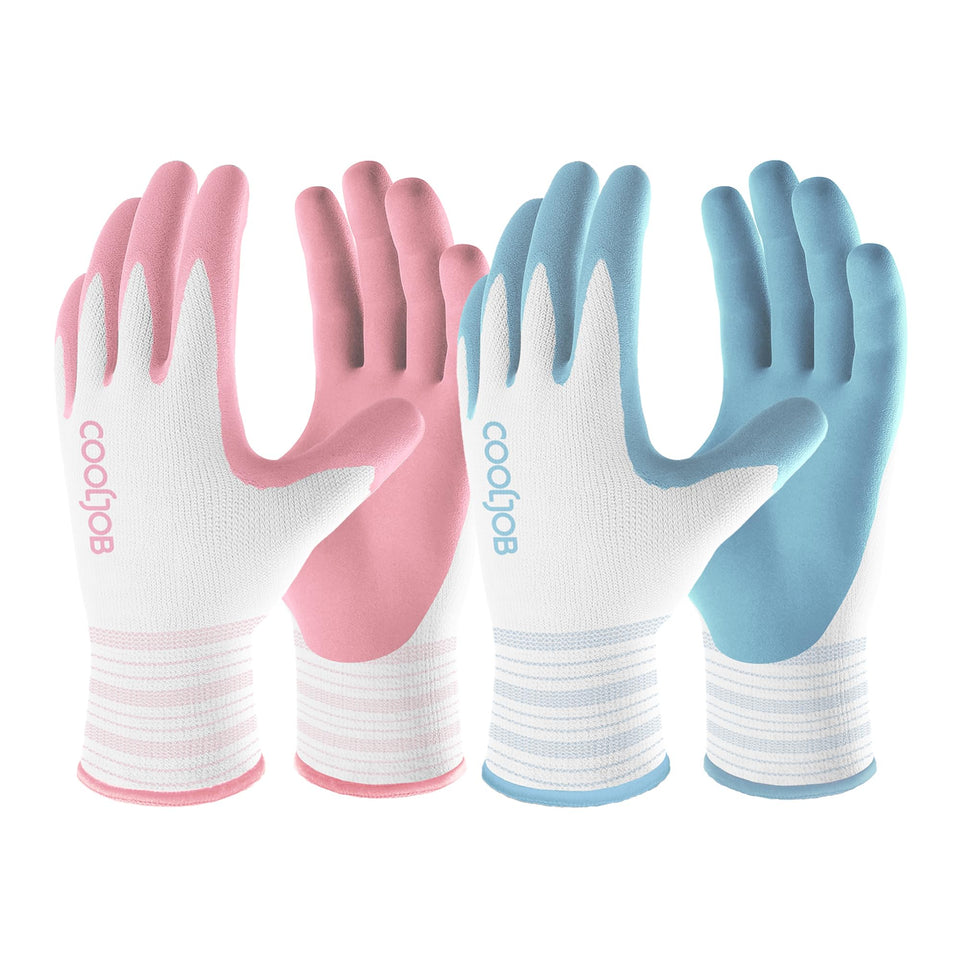 COOLJOB women's gardening gloves with breathable knit for comfortable all-day use