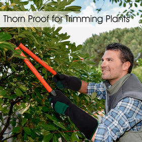 COOLJOB XL green gloves offer extended coverage for large hands.