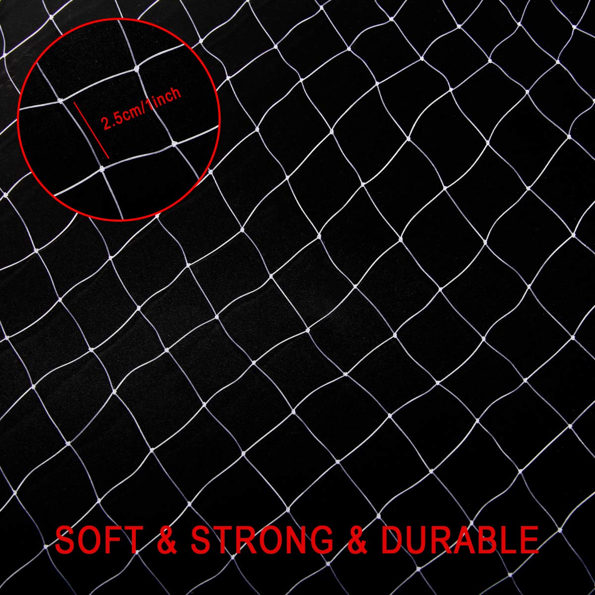 Coolrunner 1-inch mesh detail illustrating wildlife-safe design.