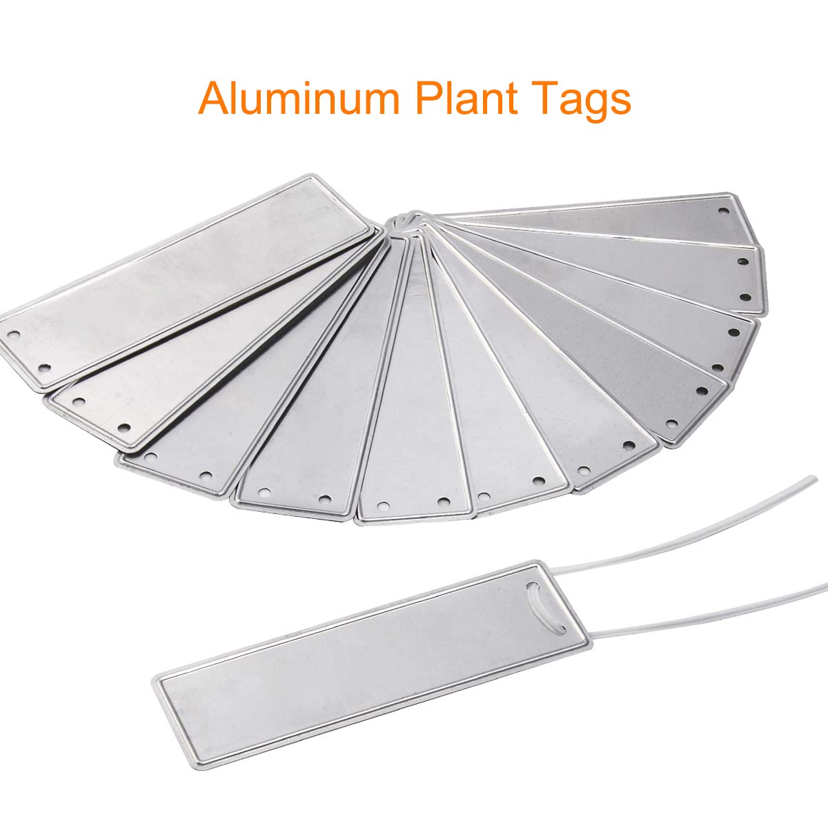 Coolrunner aluminum plant labels hanging-tag design for easy garden tagging.