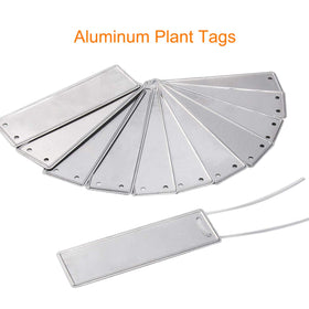 Coolrunner aluminum plant labels hanging-tag design for easy garden tagging.